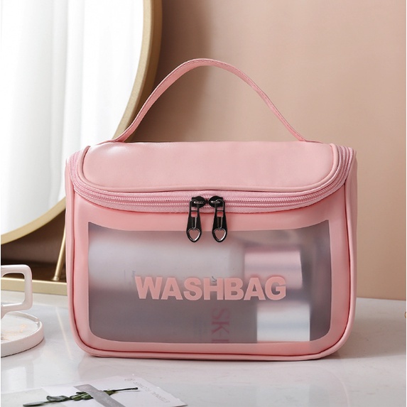 Túi WASHBAG THẾ HỆ MỚI Dạng Hộp Có Nắp Khoá Đựng Mỹ Phẩm/ Du Lịch Tiện Lợi P136