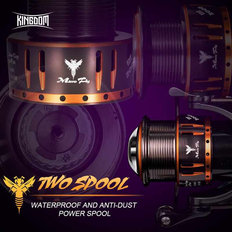 Máy câu cá Kingdom MICRO FLY series 800 1000 2000 3000 tùy chọn chất lượng cao