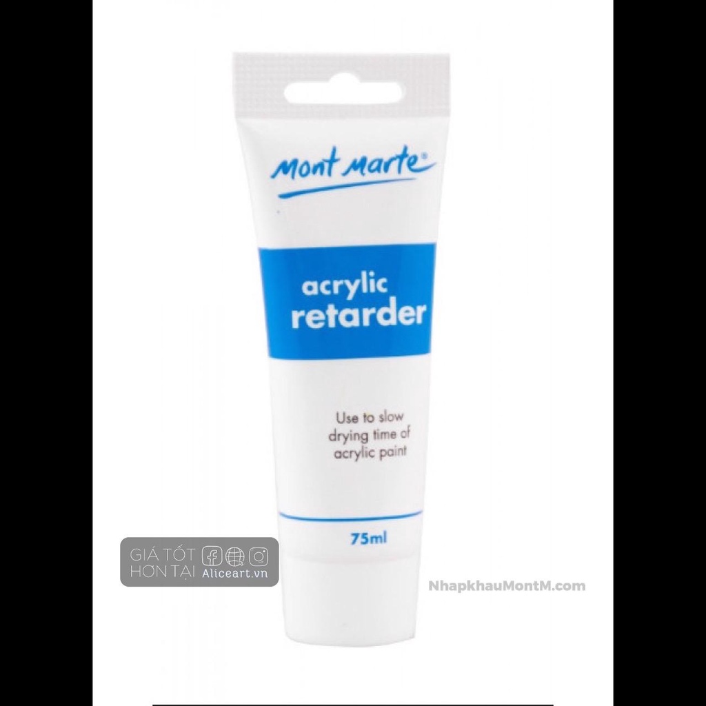 Dung dịch pha loãng sơn acrylic làm lâu khô giúp pha màu dễ, phủ bóng đất sét tự khô, tranh số hóa NEW