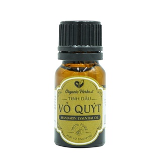 Tinh Dầu Vỏ Quýt Nguyên Chất Organic Herbs (Mandarin Essential Oil) 10ml