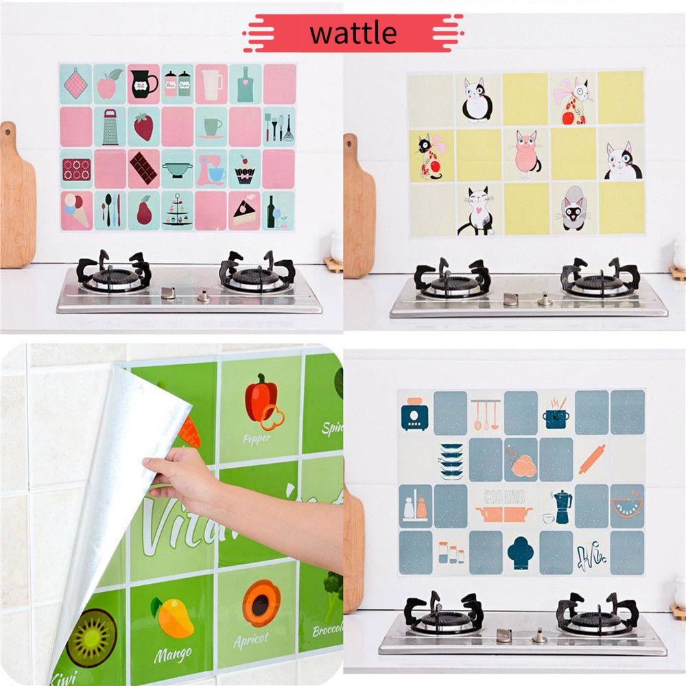 Giấy dán tường bằng lá nhôm chống thấm nước chịu nhiệt độ cao trang trí nhà bếp