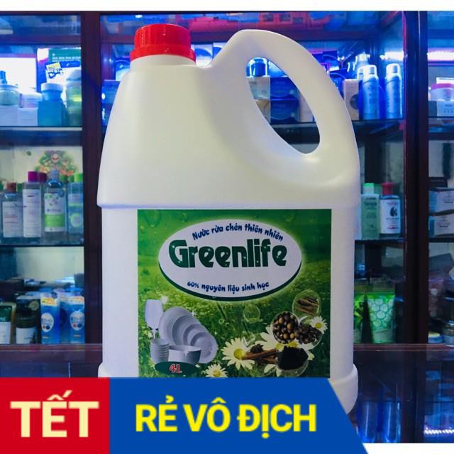 [💥💥GIÁ TỐT] Nước rửa bát sinh học Greenlife hương quế 4 lít