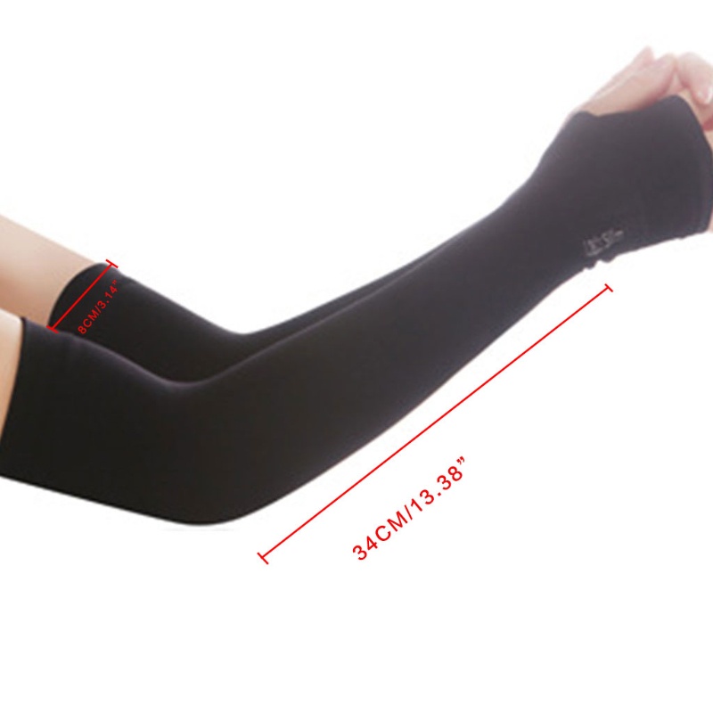 Găng cánh tay chống nắng bằng lụa lạnh thời trang unisex