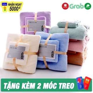 Khăn Tắm Lông Cừu Cao Cấp HAPPYHOUSE84 - COMBO 2 Khăn 35x75cm và 70x140cm – Chất Liệu Lông Cừu Siêu Mềm – Siêu Thấm Hút