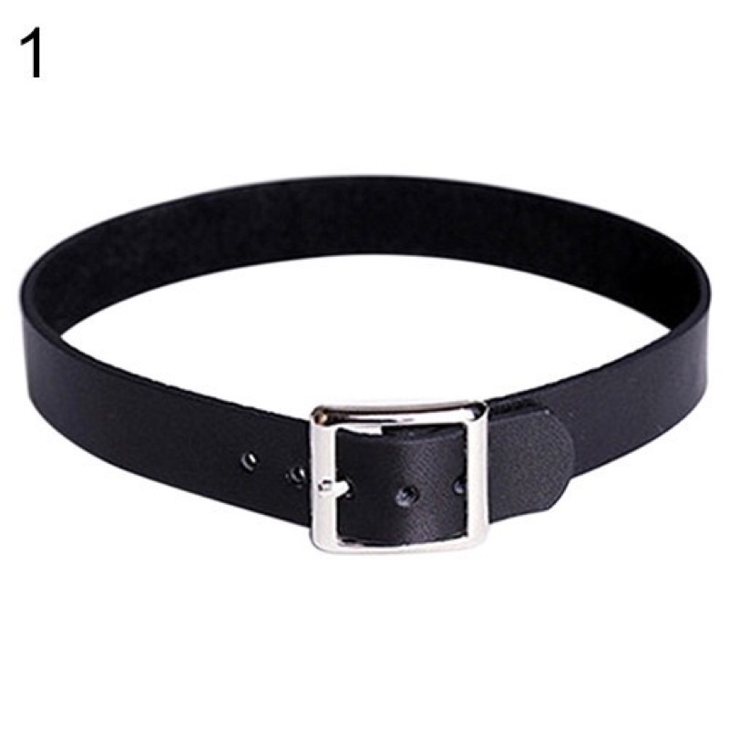 Vòng sát cổ choker dạng hình dây thắt lưng da