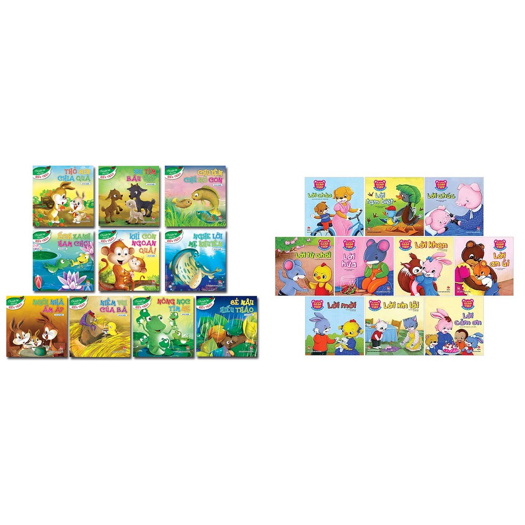 SÁCH - Combo Chuyện Kể Cho Bé Hiếu Thảo + Kỹ Năng Giao Tiếp (Dành Cho Bé 2-6 Tuổi)