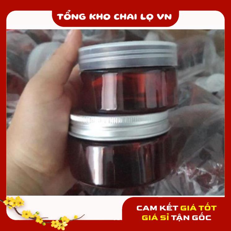 Hủ Đựng Kem ❤ SIÊU RẺ ❤ Hũ nhựa pet đựng kem 100g đựng mỹ phẩm, thực phẩm, đồ khô, ngũ cốc