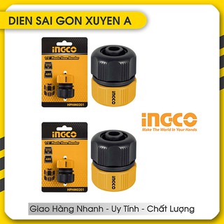 Combo 2 Đầu nối ống nước mềm Fi21 INGCO HPHM0201
