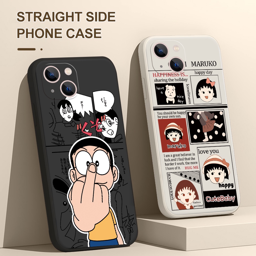 Ốp Điện Thoại Silicon Mềm Hình Em Bé Hoạt Hình Cho iPhone 14 Plus Pro Max 13 12 11 mini Pro Max XS XR X 7 8 SE 6 6S mini Pro