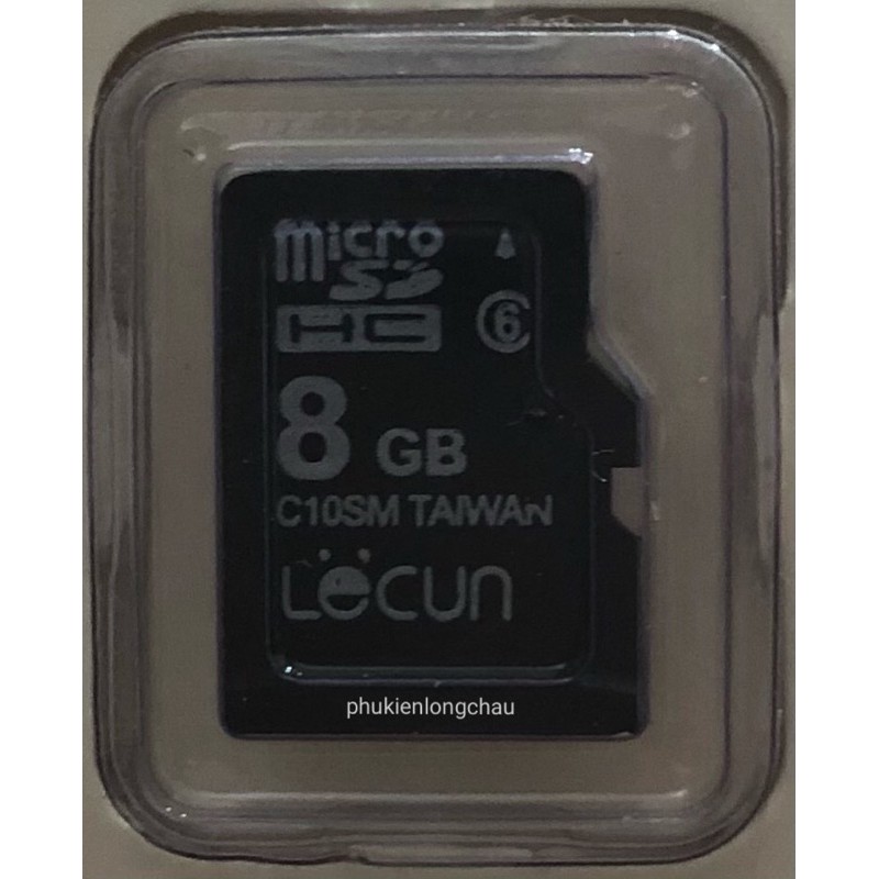 Thẻ Nhớ Micro SD 8GB Class 6 Chính Hãng Lecun