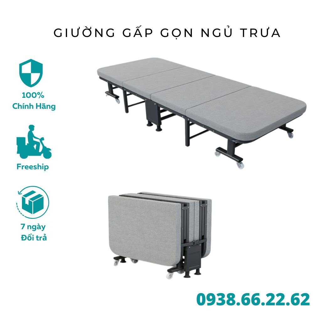 Giường Gấp Thông Minh Văn Phòng Gấp Gọn, Giường Xếp Gấp Gọn Văn Phòng Ngủ Trưa Tiện Lợi
