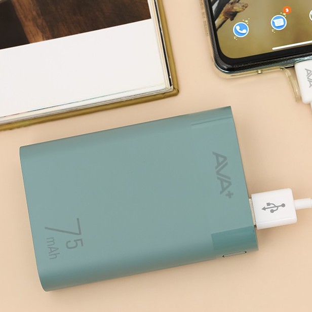 Pin sạc dự phòng AVA LJ JP199 7500mAh - Chính hãng BH 12 tháng