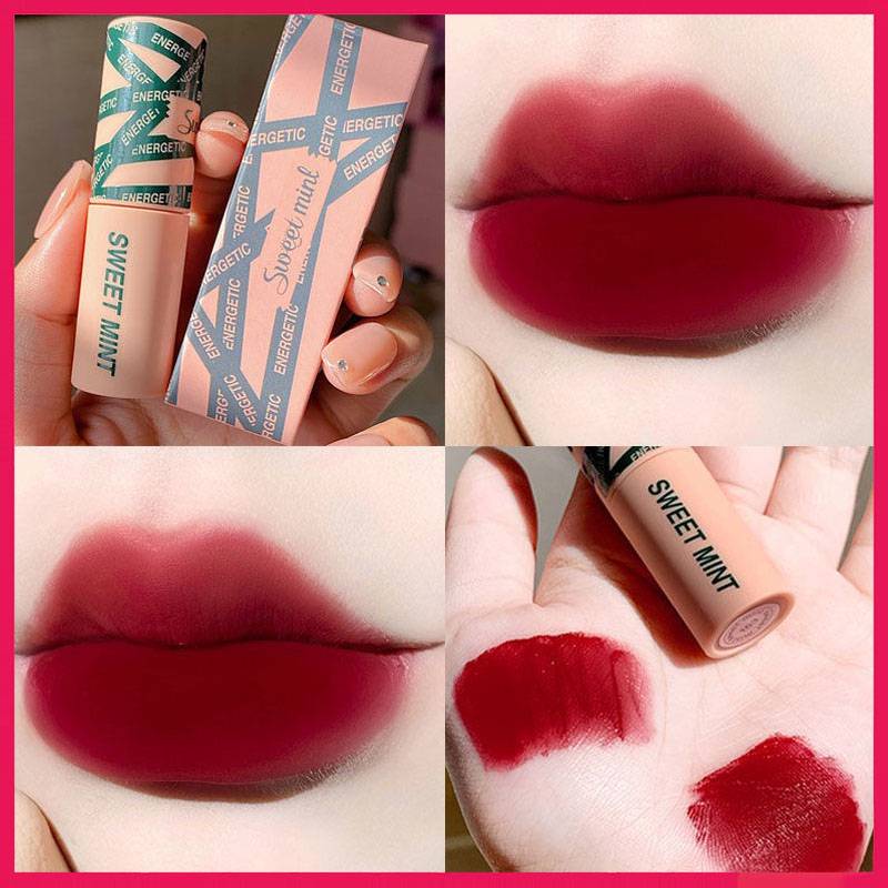 Son môi màu kem mịn Sweet Mint Energetic có dưỡng lâu trôi thời trang cao cấp