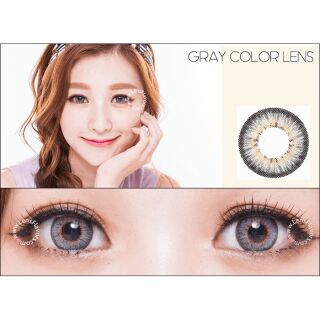 Contact lens puffy gray lens dueba