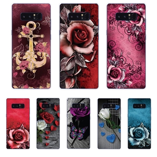 Ốp Lưng Samsung Galaxy S7 Edge S8 S8+ Plus TPU mềm Case Hoa hồng