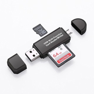 Đầu đọc thẻ Micro SD/SD chuyển đổi từ Micro USB OTG sang USB 2.0