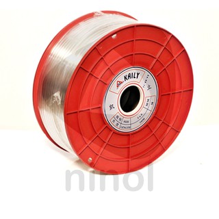 Dây hơi khí nén PU cuộn 100, 200 mét màu trắng trong