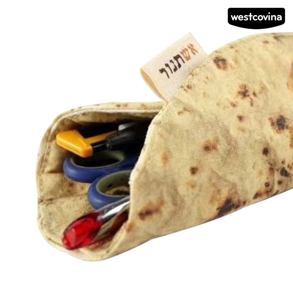 [Hot]✍Túi Đựng Bút Chì/Bút Chì Cuộn Hình Bánh Quy/Bánh Quy/Sesame Street Giống Thật