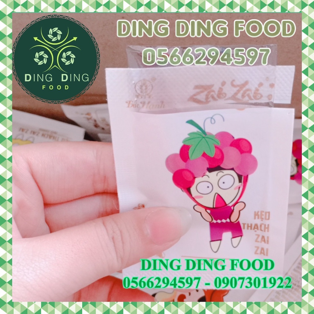 Mới - Thạch Zai Zai Đức Hạnh , Thạch Ngắn, Ăn Vặt Siêu Ngon, Thạch Trái Cây Mix, DING DING FOOD
