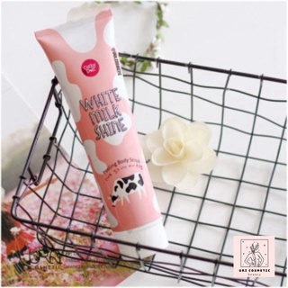 Tẩy da chết sữa bò dạng gel Cathy Doll White Milk Shine Peeling Body Scrub - Thái Lan