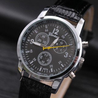 Đồng hồ nam nữ Geneva G010 dây da mềm, kiểu dáng thời trang