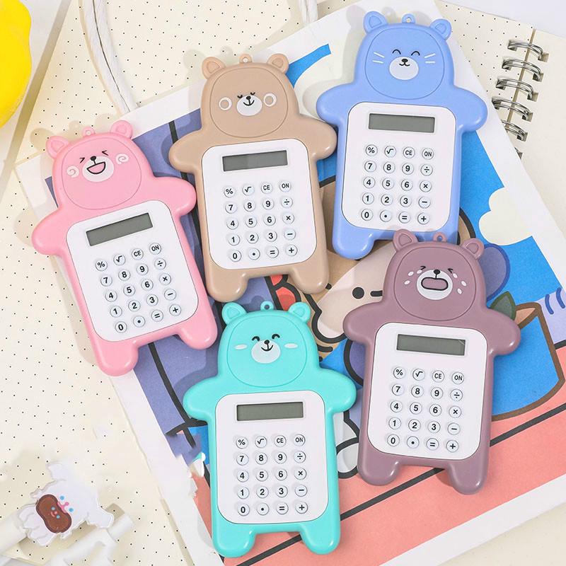 [OUYOU]Máy Tính Mini Bỏ Túi Hình Gấu Đáng Yêu