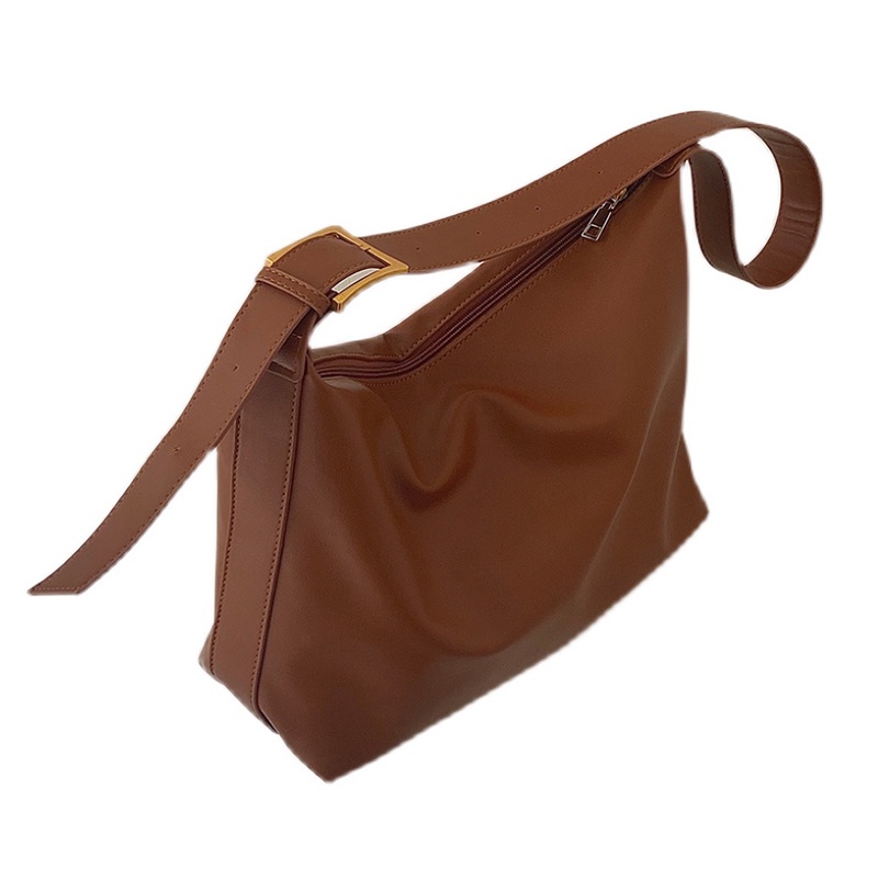 Túi đeo vai cỡ lớn mềm mại phong cách Nhật Hàn đơn giản dễ phối đồ cho nữ