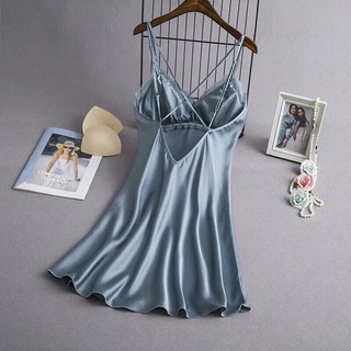 VÁY NGỦ LỤA CAO CẤP NỊNH DÁNG HỞ LƯNG