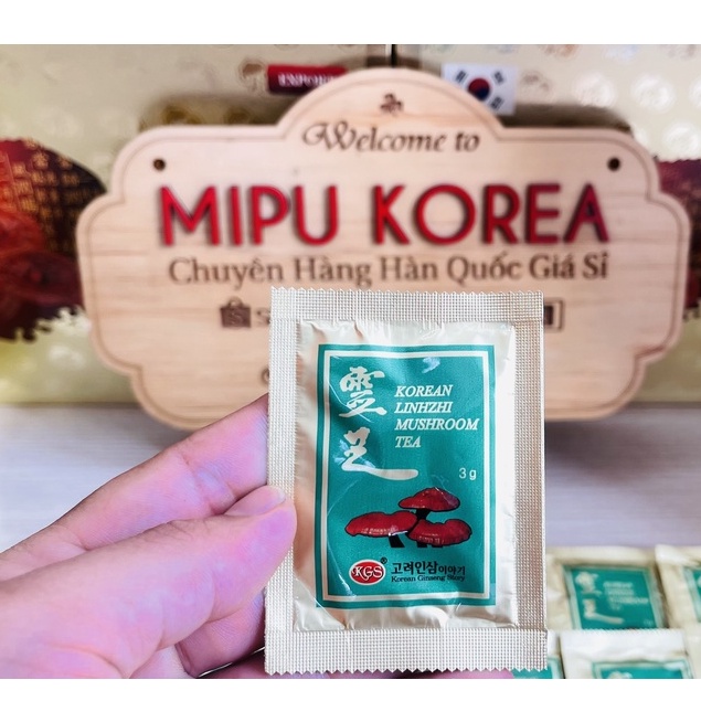 (Date 11/2024) Trà Linh Chi Hàn Quốc KGS Hộp 300gr (3g x 100gói).