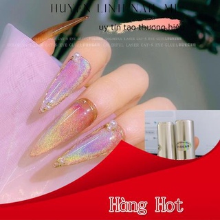 Sơn gel mắt mèo cầu vồng, Top kim cương ánh cầu vồng