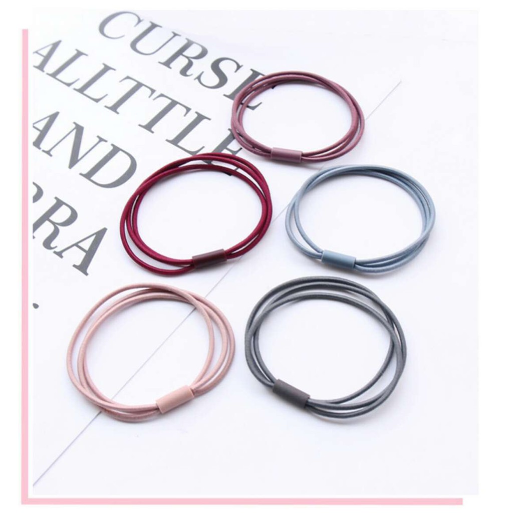 Thun cột tóc Hàn Quốc siêu dễ thương