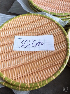 Đĩa Phíp giả tre đan - Mẹt đựng đồ ăn đủ size