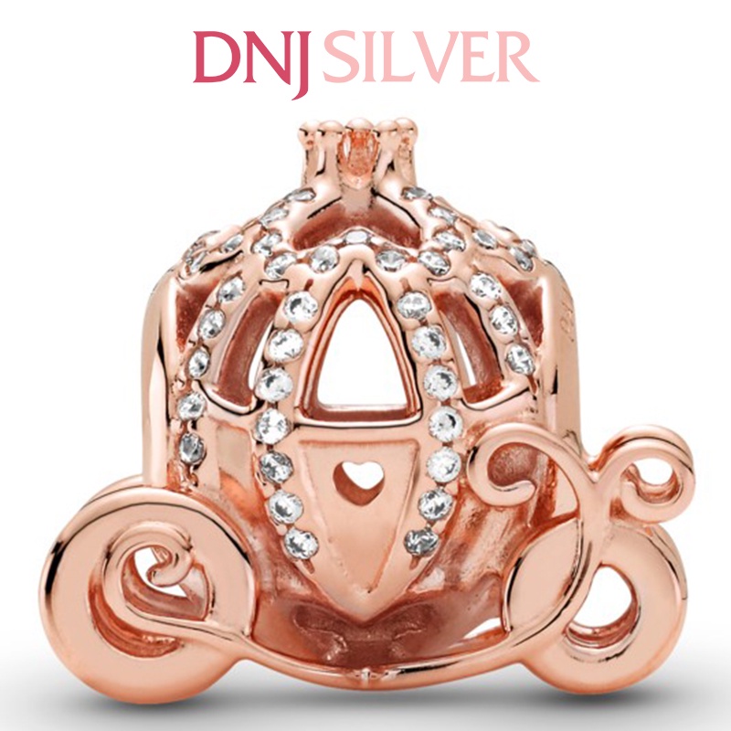 Charm bạc 925 cao cấp, hàng chuẩn bạc - Charm Cinderella Sparkling Carriage thích hợp để mix vòng tay charm - DN167