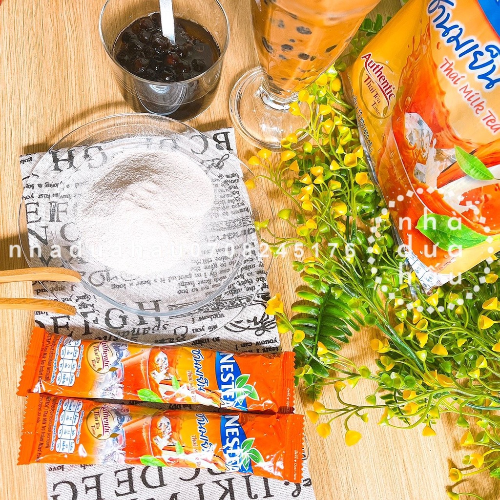 Một gói trà sữa đỏ tự pha Nestea Thái Lan gói lớn gồm 13 thanh nhỏ 33gamx13