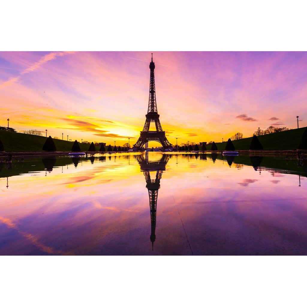 Tranh Ghép Hình Tháp Eiffel - Tranh ghép hình 2000 mảnh ghép