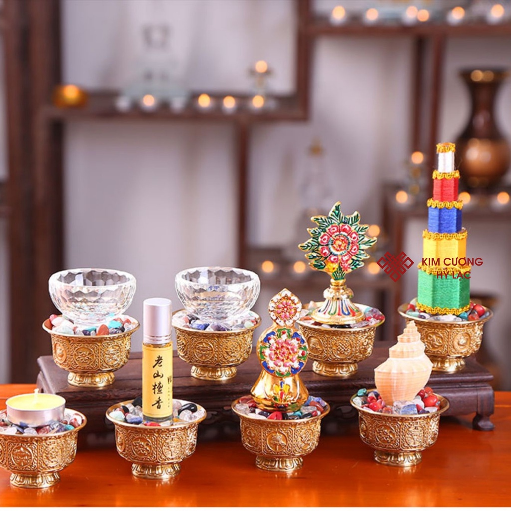 Tháp Hương Tây Tạng Cúng Dường Mật Tông [Kim Cương Hỷ Lạc] 5 Tầng