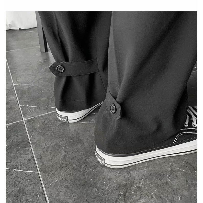 Quần Dài Ống Suông Màu Đen Size M-3Xl Thời Trang Trẻ Trung Cho Nam | BigBuy360 - bigbuy360.vn