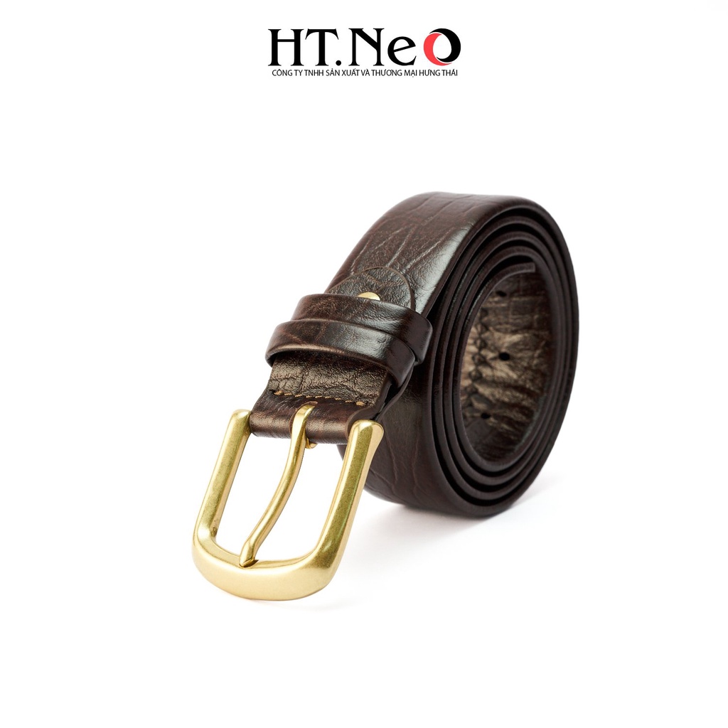 Thắt lưng nam da HT.NEO da thật nguyên miếng siêu dẻo dai, thiết kế lịch thiệp nam tính DL22