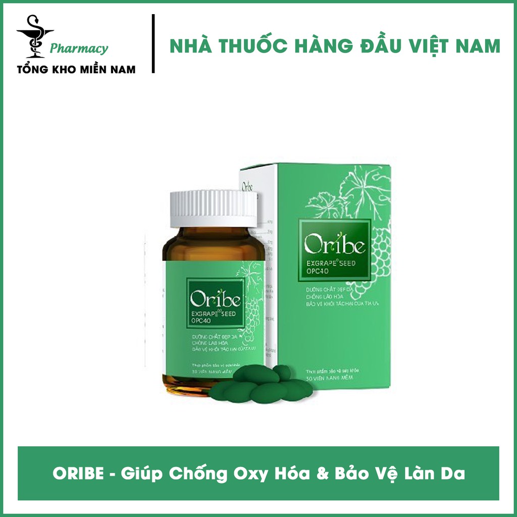 Viên uống ORIBE - Hỗ trợ đẹp da, chống lão hoá - Hộp 30 viên - Tổng Kho MiềnNam