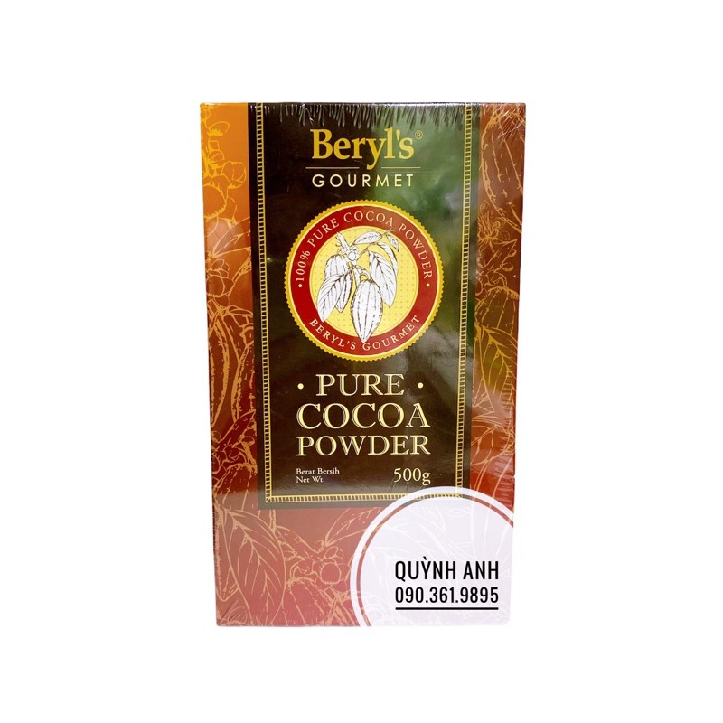 Bột cacao nguyên chất Beryl 500g