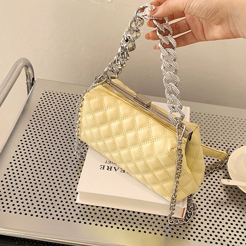 IELGY Túi Đeo Chéo Đính Đá Phong Cách Thời Trang Đơn Giản Dành Cho Nữ