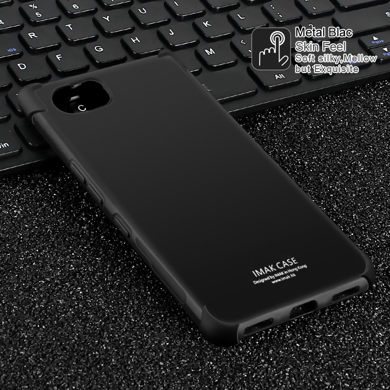 Ốp điện thoại TPU silicone mềm chống sốc + miếng dán màn hình điện thoại cường lực cho BlackBerry KeyOne