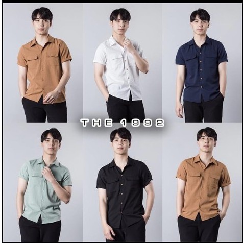 Áo Sơ Mi Đũi Tay Ngắn Phối Túi Phong Cách Trẻ Trung Chất Đũi Mềm Nhẹ Thoáng Mát - Ac94 | BigBuy360 - bigbuy360.vn