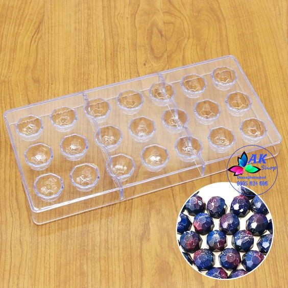 KHUÔN SOCOLA BONBON - 21 ĐA GIÁC