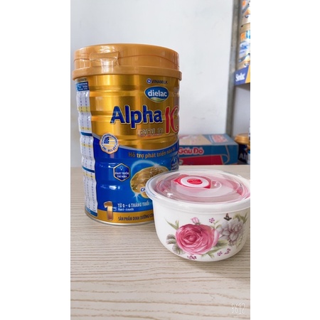 Sữa bột Dielac Anpha IQ số 1 900g- tặng thố sứ 4inch có nắp