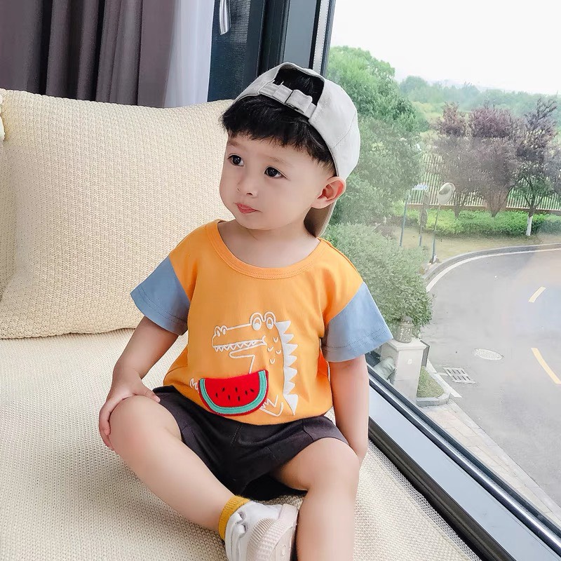 Bộ khủng long dưa hấu bé trai
