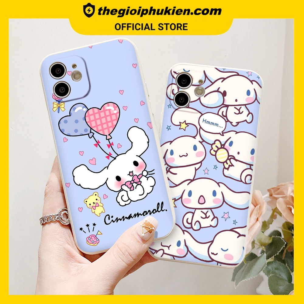 Ốp iphone - Ốp lưng iphone cạnh vuông Thỏ cinamorol dành cho ip 6 đến 14promax - g84
