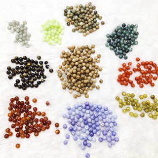 Đá phong thủy nhiều màu 10li 10mm Hạt cườm xỏ vòng tay thời trang