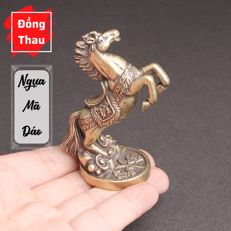 Tượng Trưng Bày Phong Thủy Bằng Đồng Hình Ngựa Mã Đáo Thành Công, Trang Trí, Đem Lại May Mắn