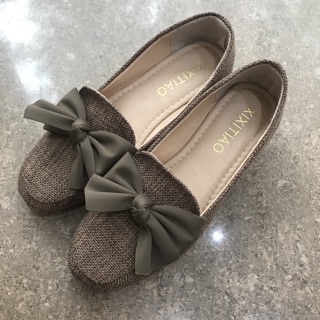 Giày 5p vải nơ lựa